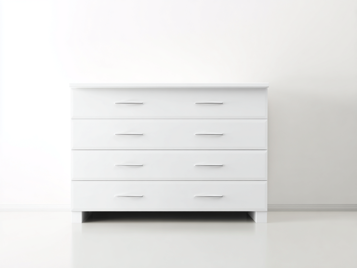 Cómodas madera MDF 120x40x80 cm - color blanco - diseño moderno-Jalokahome