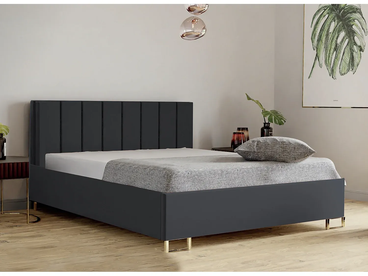 Schlafzimmer,Bereich Bett,Bett mit Bettkasten-Nestaviroa