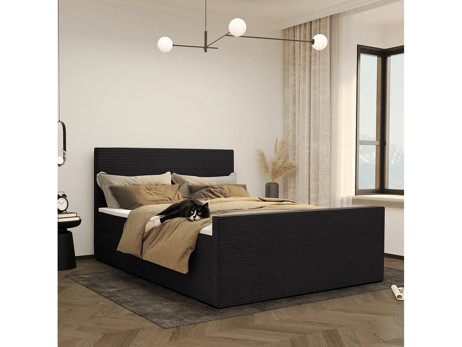 Schlafzimmer,Bereich Bett,Boxspringbett-Nestaviroa