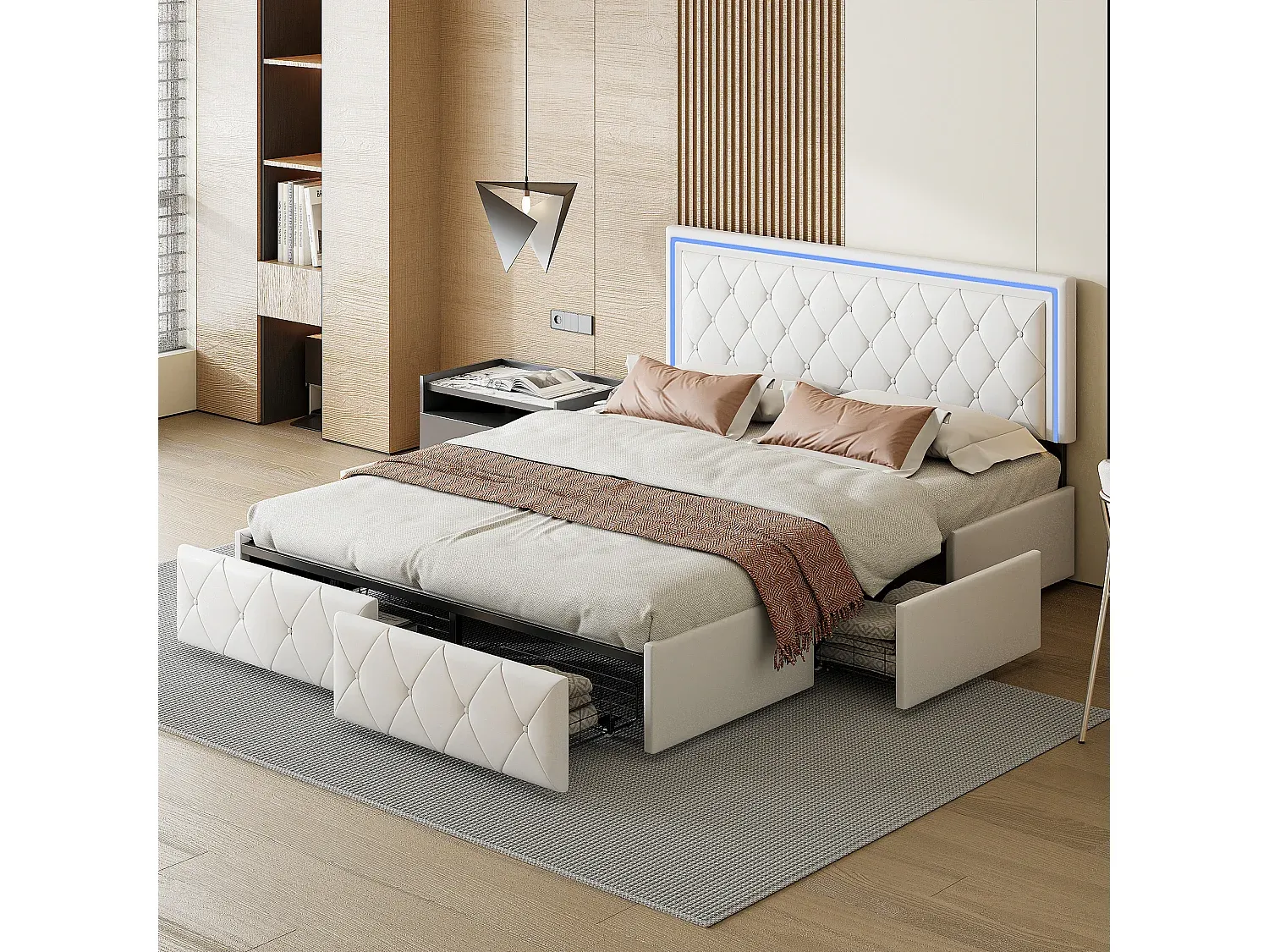 Schlafzimmer,Bereich Bett,Bettrahmen-Nestaviroa