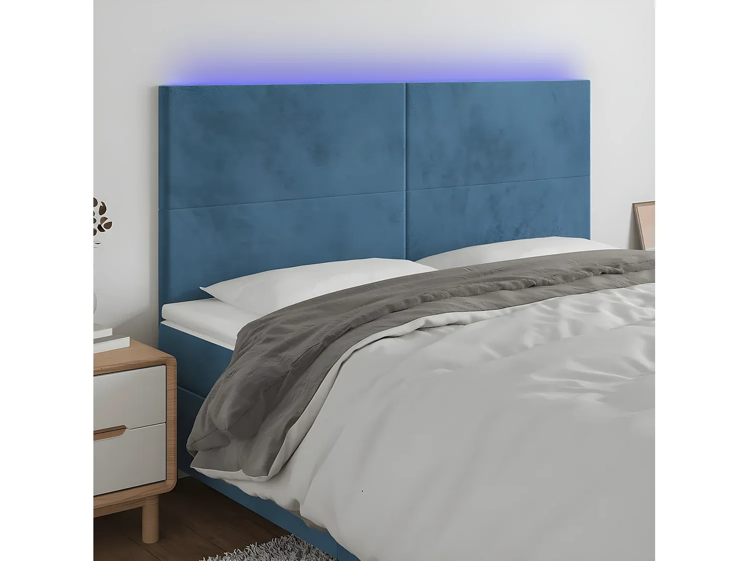 Schlafzimmer,Bettkopfteil und Bettüberbau,Bettkopfteil-Nestaviroa