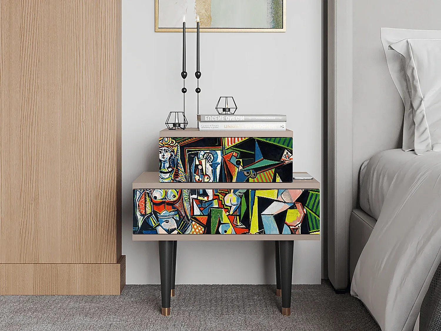Schlafzimmer,Schlafzimmermöbel,Nachttisch-Nestaviroa
