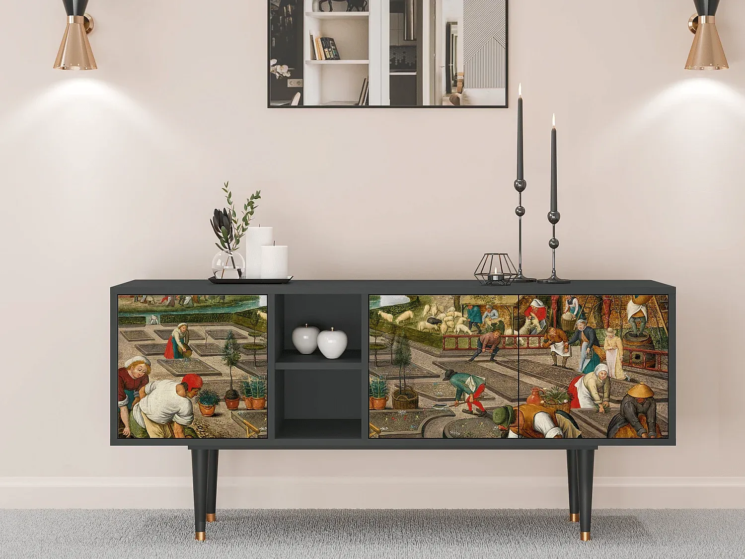 Wohnzimmer und Flur,Wohnzimmermöbel,TV-Board-Nestaviroa