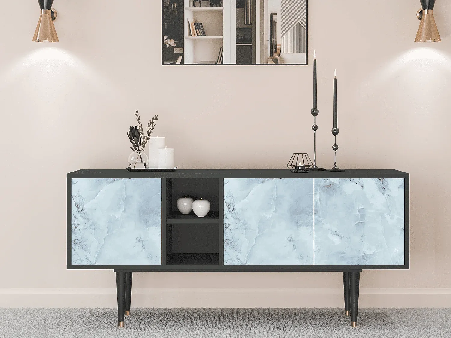 Wohnzimmer und Flur,Wohnzimmermöbel,TV-Board-Nestaviroa