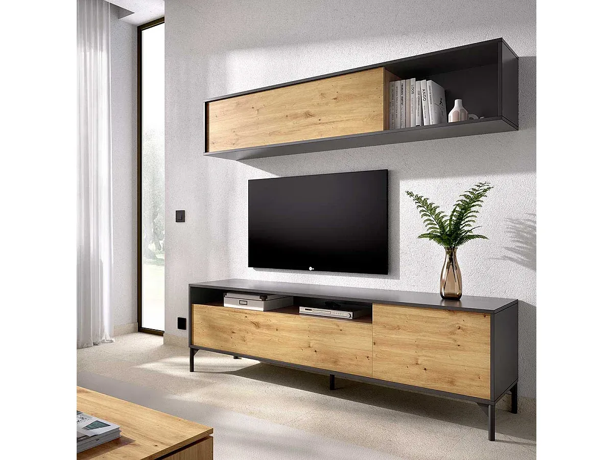 Wohnzimmer und Flur,Wohnzimmermöbel,TV-Wand-Nestaviroa