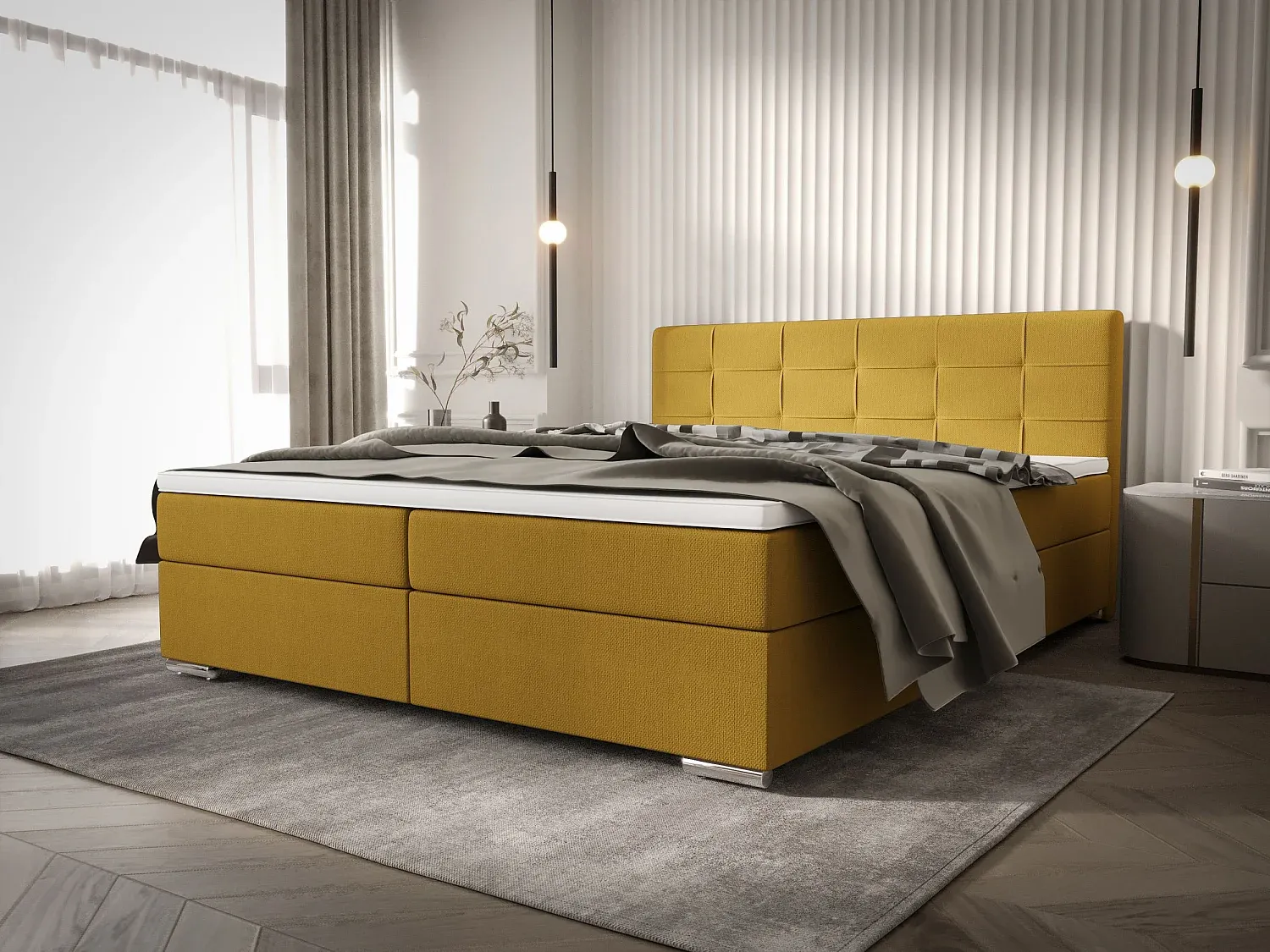 Schlafzimmer,Bereich Bett,Boxspringbett-Nestaviroa