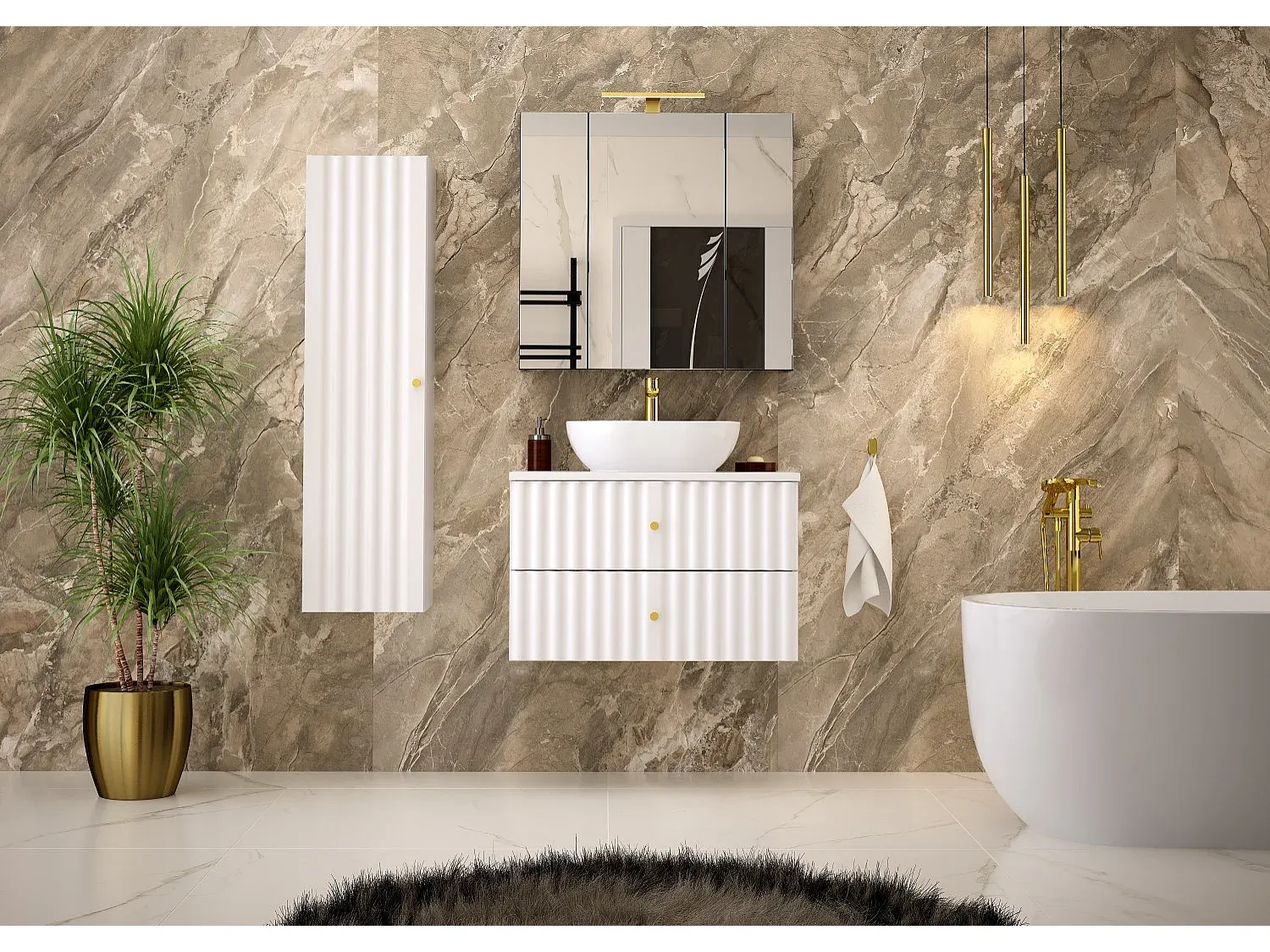Badezimmer,Bereich Badezimmermöbel,Badezimmer-Set-Nestaviroa