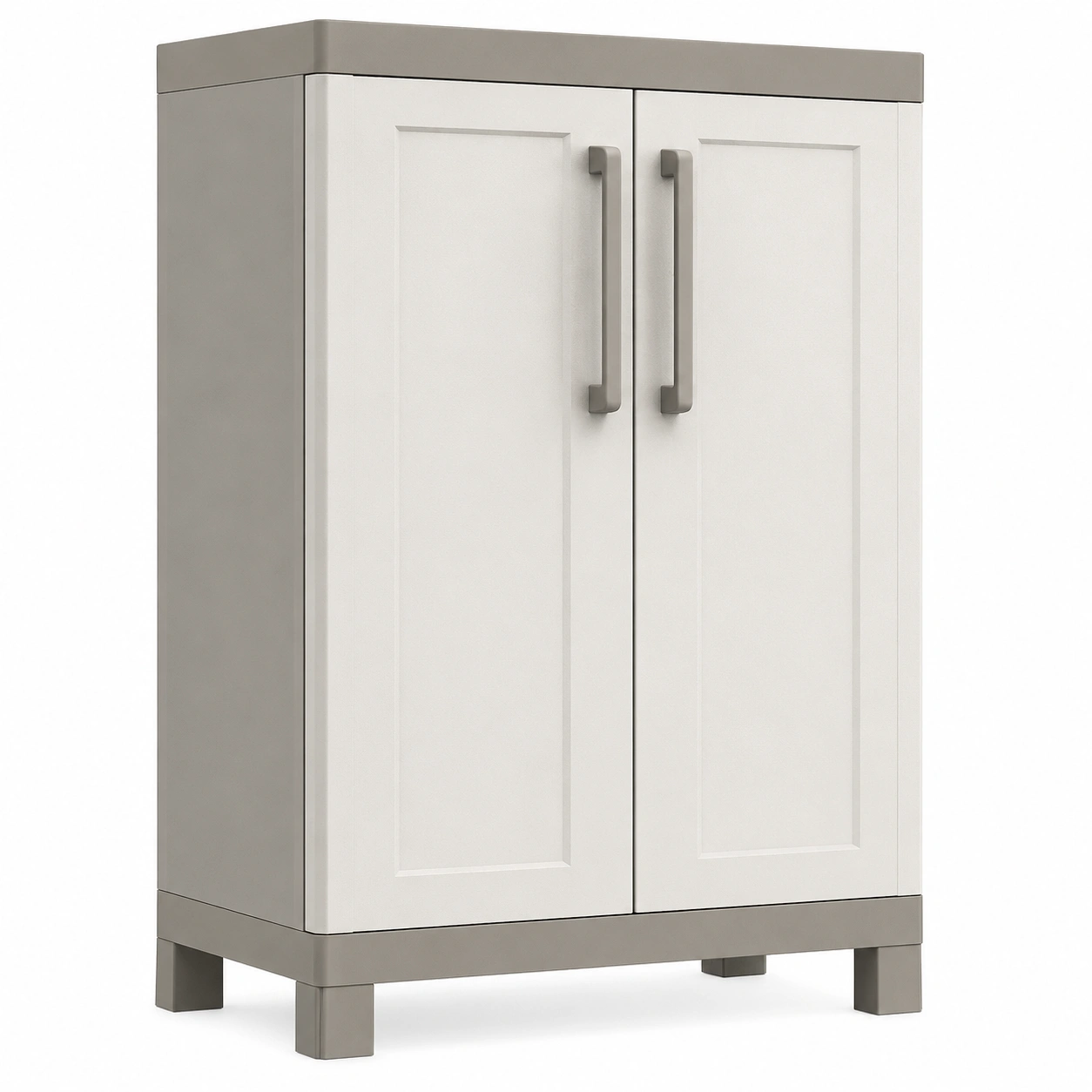 Excellence niedriger Kunststra, Beige/Taupe, 65x45x97 cm-Urbanfique