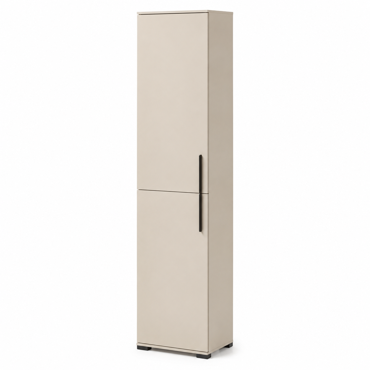 Bad Hochschrank Kaschmir Matt 50x35x176 cm mit Soft Close Türen