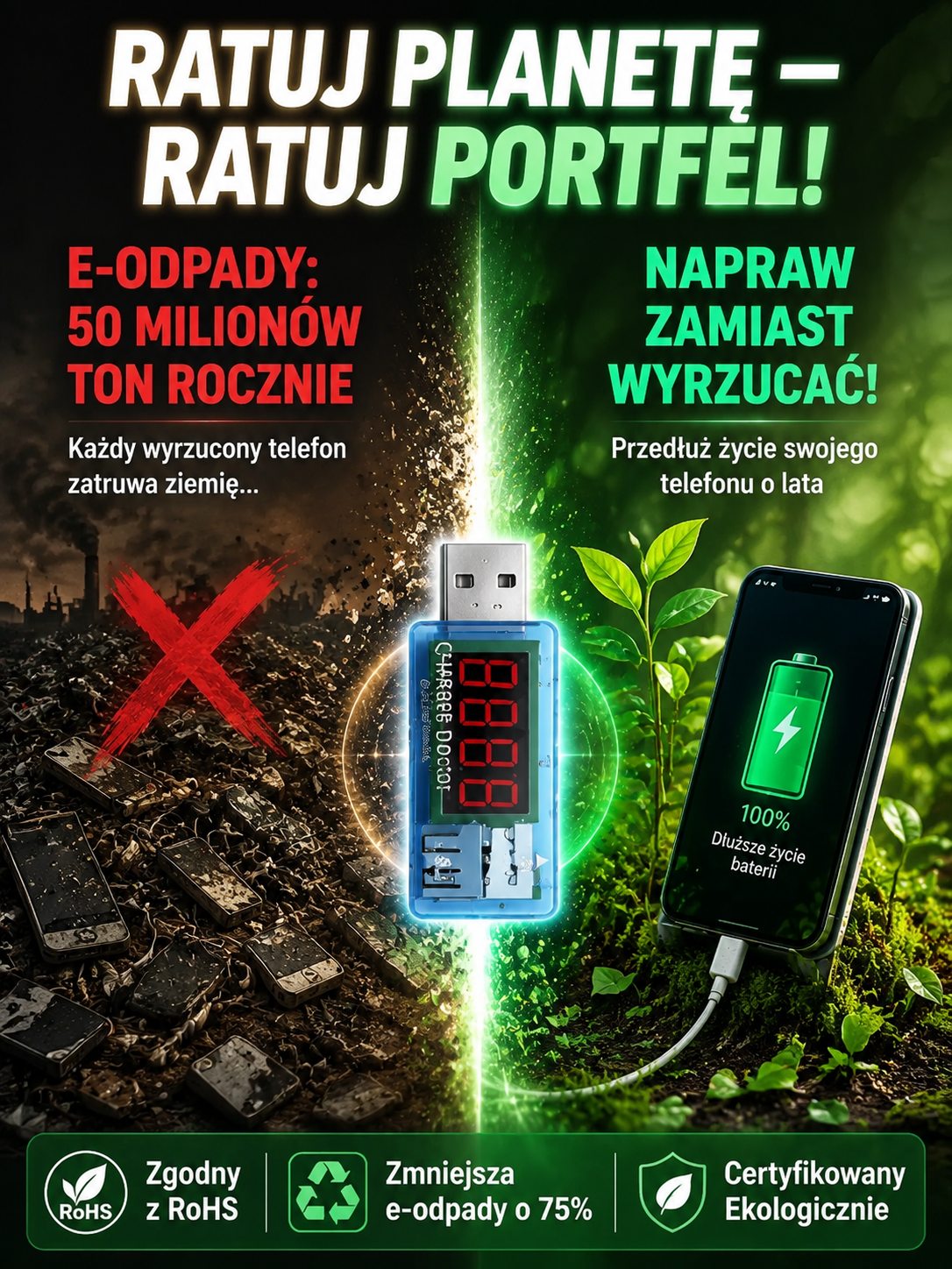 Inteligentny Optymalizator Baterii [-50%] Koniec z Szybkim Rozładowywaniem, Oszczędź na Serwisie! [Płatność przy odbiorze]