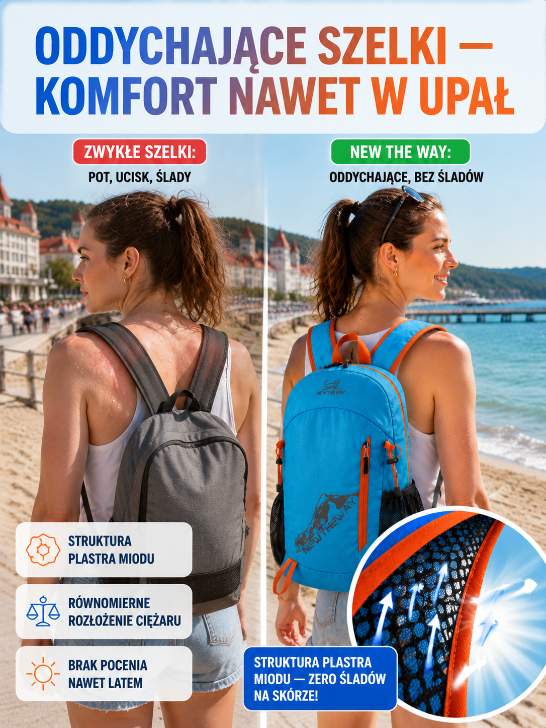 🎒Ultralekki, składany plecak turystyczny o bardzo dużej pojemności 20 l, nie wymaga odprawy!
