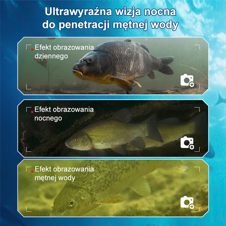 【Niezbędnik wędkarski】Podwodna Kamera Wędkarska 5MP | Noktowizor HD | Płatność przy odbiorze