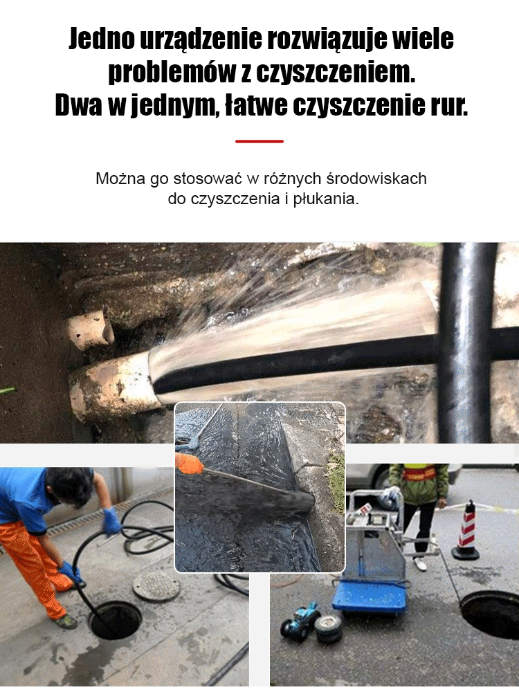 🛠️ Przeciwwybuchowy Wąż Kanalizacyjny | Jednym Ruchem Czyste | 400kg Pociągu