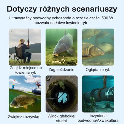 【Niezbędnik wędkarski】Podwodna Kamera Wędkarska 5MP | Noktowizor HD | Płatność przy odbiorze