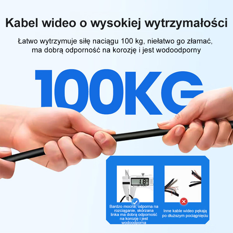 【Niezbędnik wędkarski】Podwodna Kamera Wędkarska 5MP | Noktowizor HD | Płatność przy odbiorze