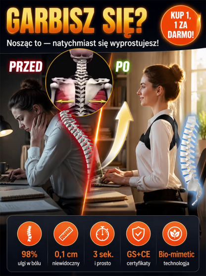Dyskretny Pas Korygujący Postawę - Do Pracy przy Biurku (-50% OFF)
