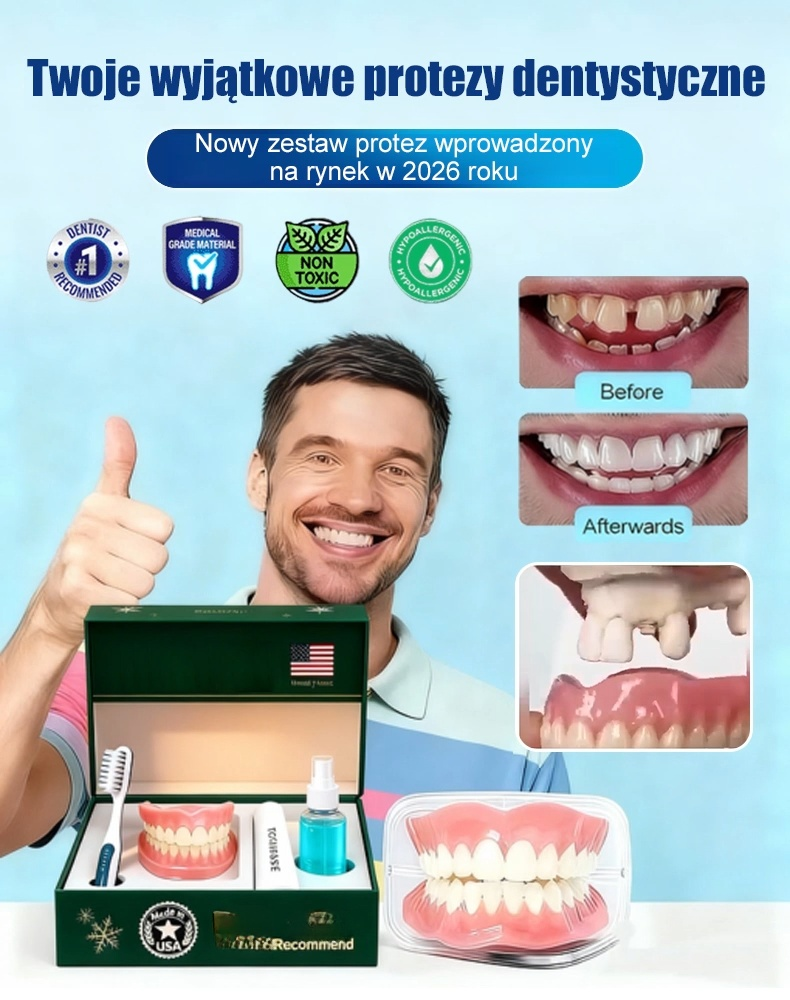 【Kup 2, Odbierz 2 Gratis】Zestaw do Natychmiastowego Uśmiechu - Bezbolesne Licówki Kosmetyczne