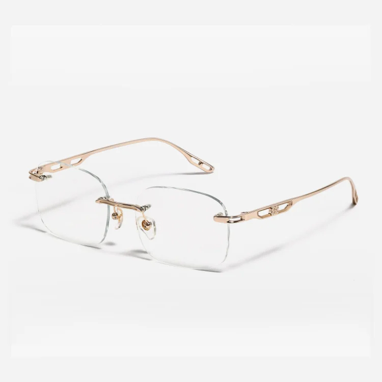 Okulary Bezramowe Tytanowe - Progresywny Filtr Blue Light + UV | -50% OFF