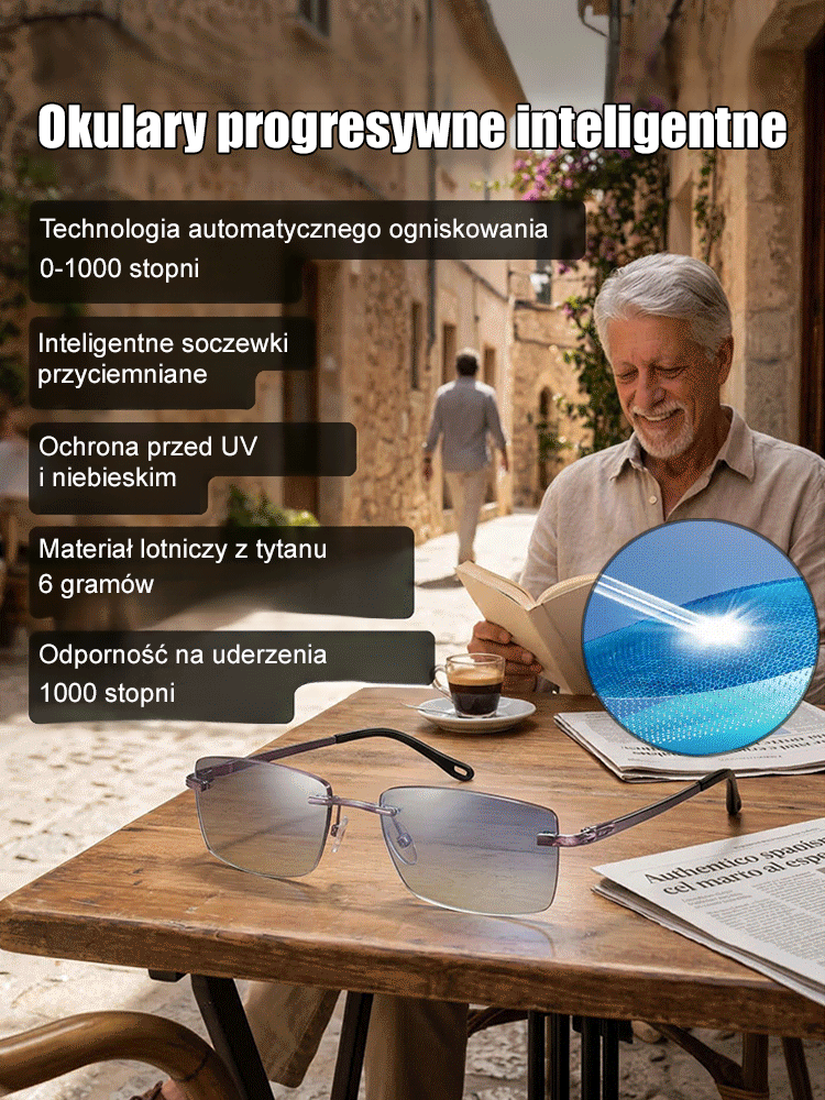 [-80%] Inteligentne Wielofunkcyjne Okulary do Czytania – Płatność przy Odbiorze