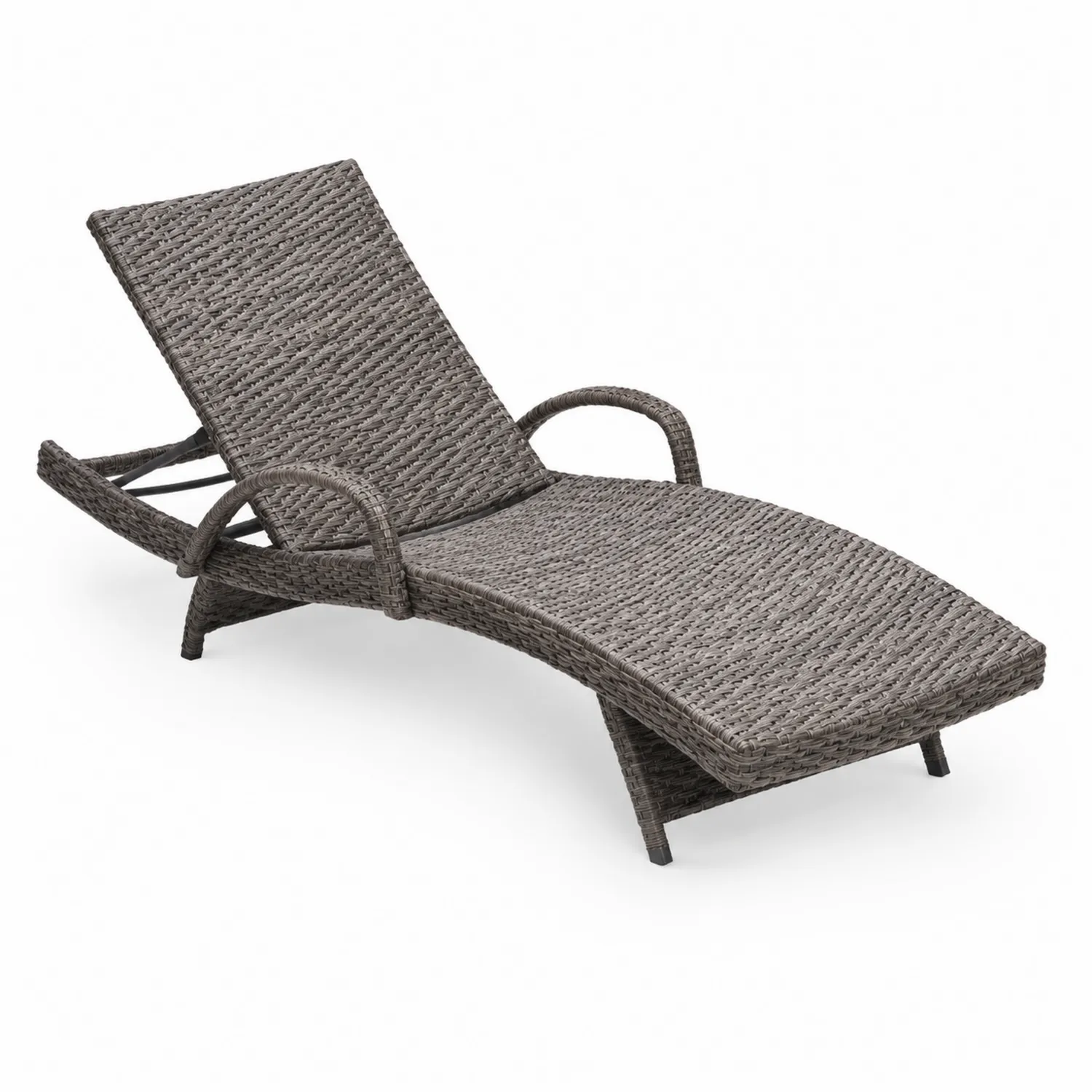 Sdraio in Rattan Sintetico Marrone