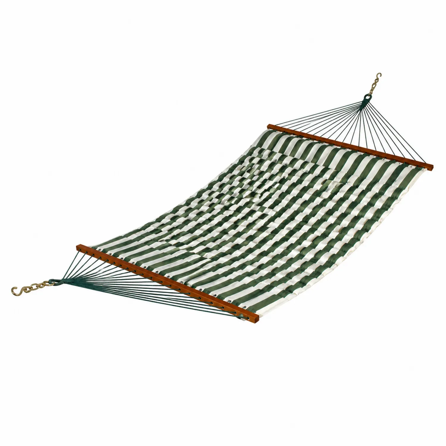 Amaca in Cotone a Righe Verdi e Bianche 200x150cm