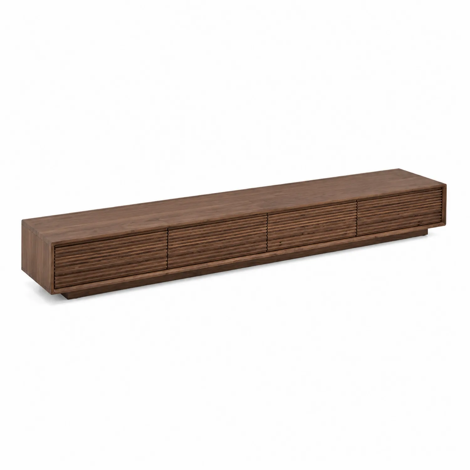 Mobile TV in legno di noce 200x40x35 cm Marrone