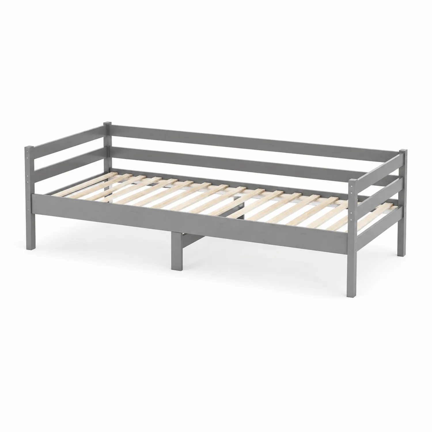 Letto da giorno in legno grigio 200x90 cm
