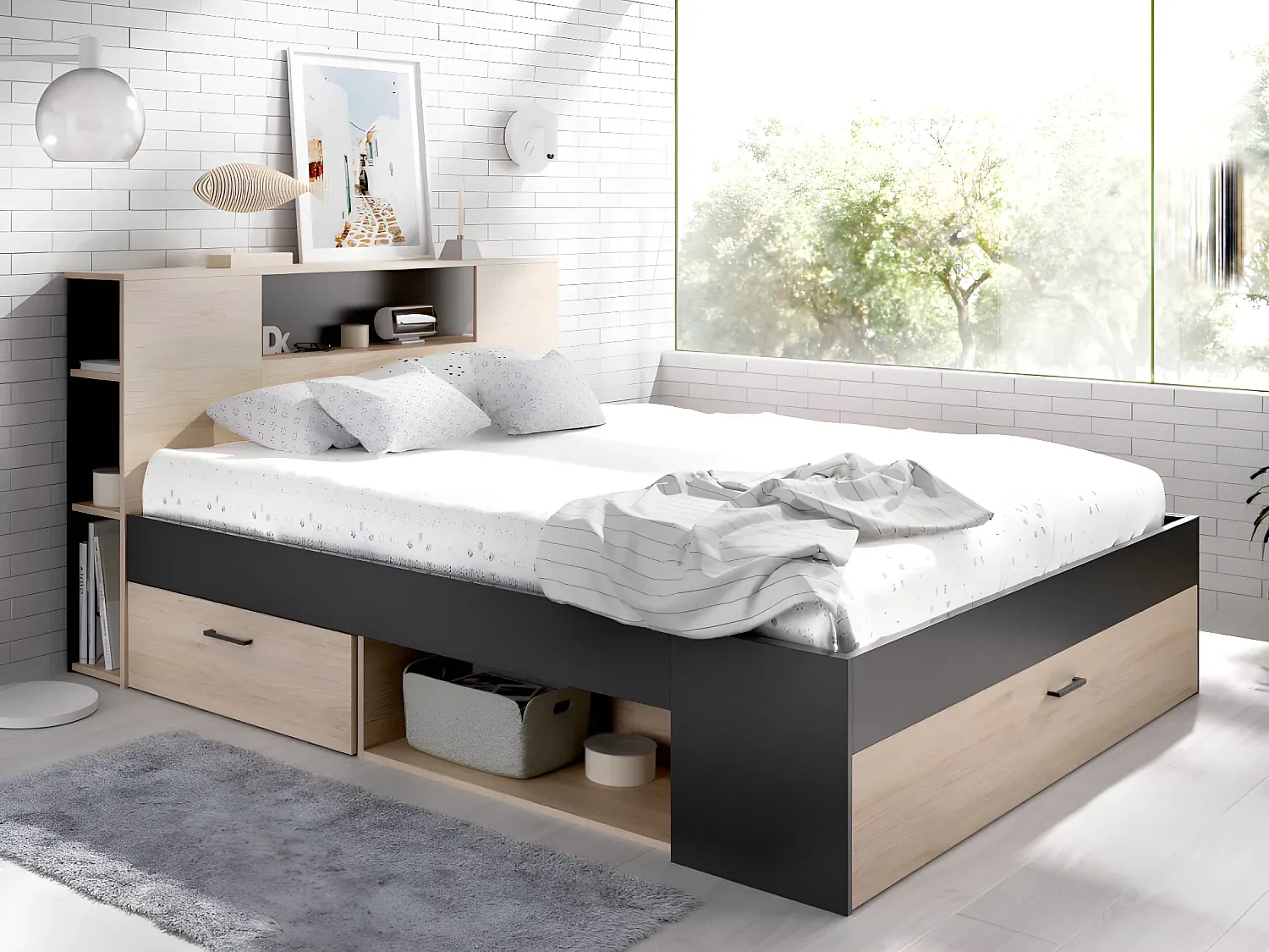 Schlafzimmer,Bereich Bett,Bettrahmen-COZYAVENA