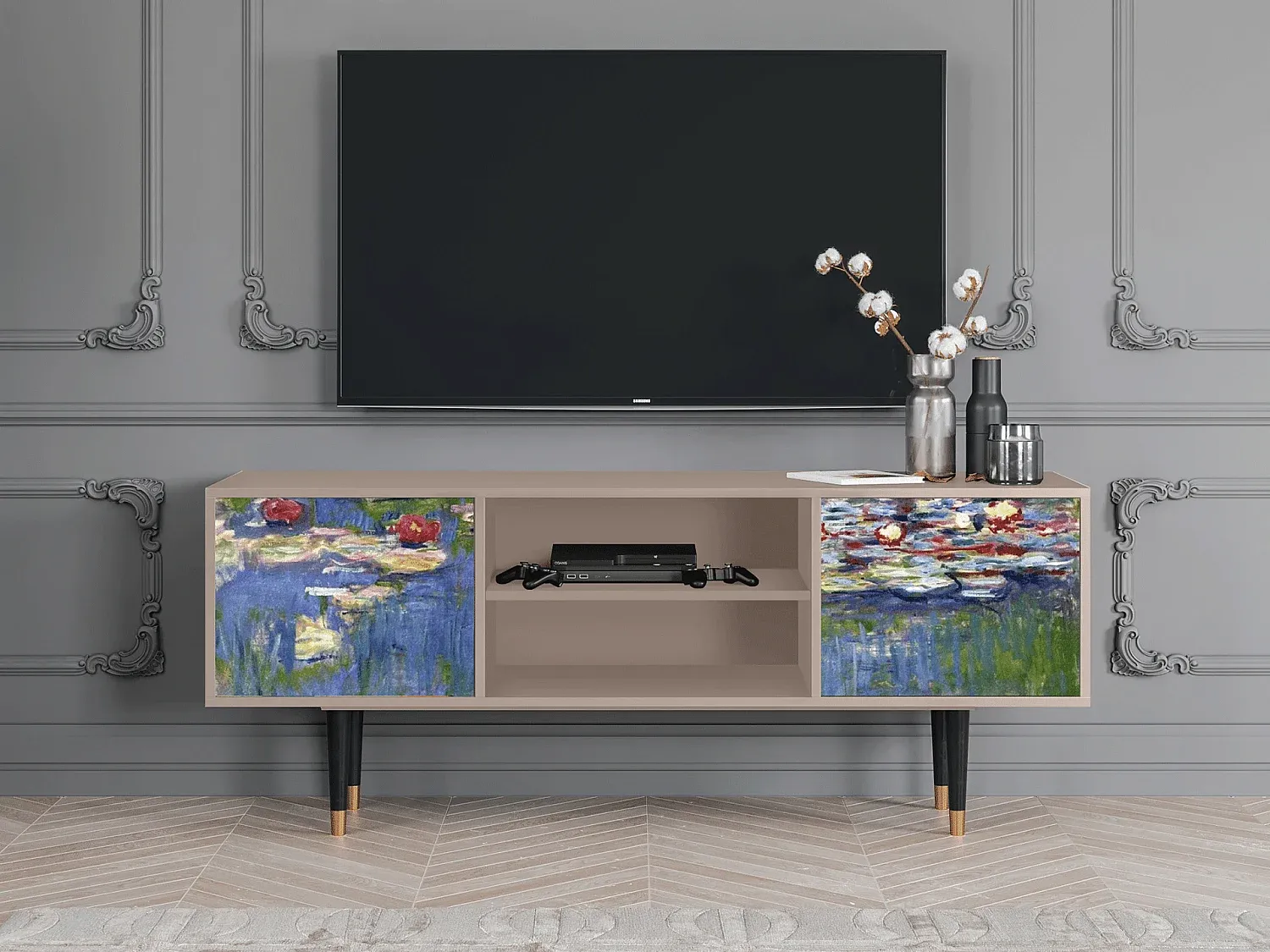Wohnzimmer und Flur,Wohnzimmermöbel,TV-Board-COZYAVENA