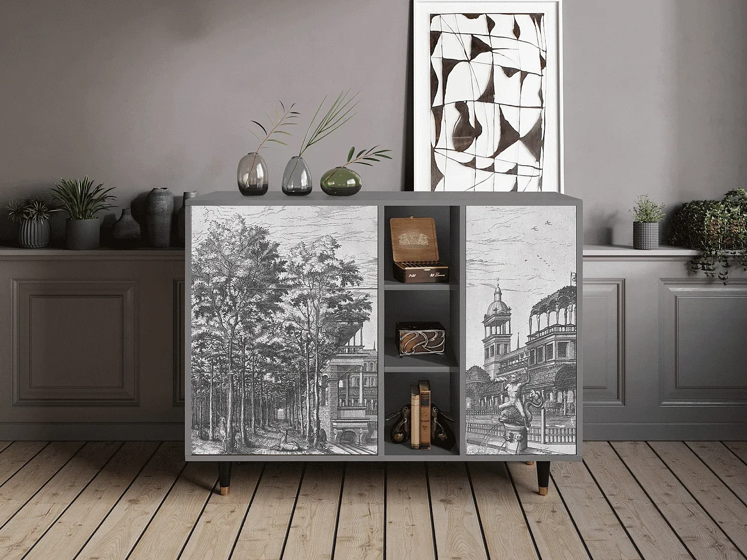 Esszimmer und Küche,Esszimmermöbel,Sideboard-COZYAVENA
