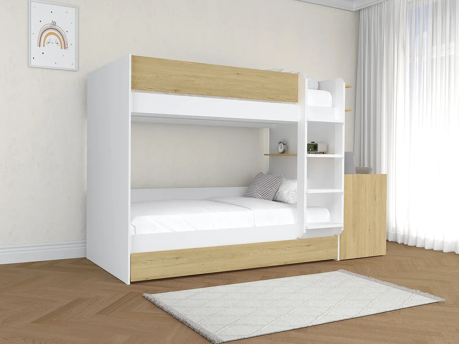 Schlafzimmer,Bereich Bett,Etagenbett-COZYAVENA
