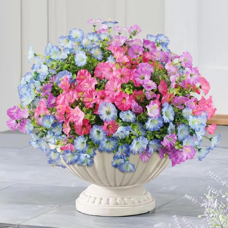 ✨Final Day Clearance 80% Off✨ Lifelike Morning Glory Artificial Flowers for Outdoor Decor 🌸