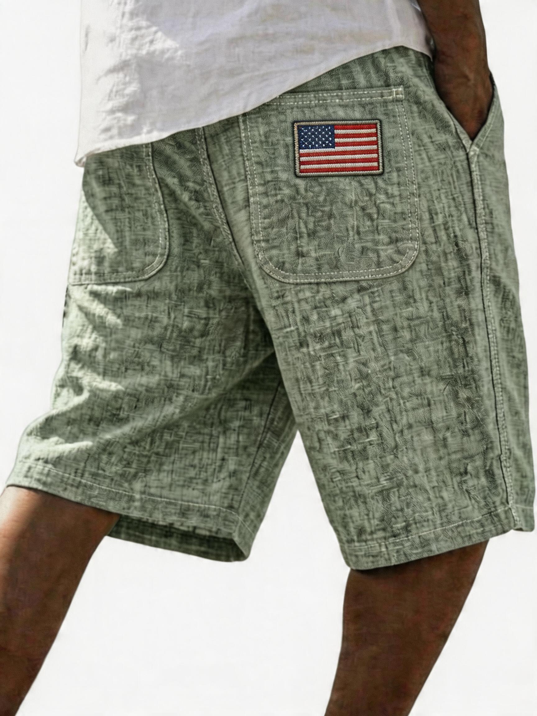 Men's Classic Linen Blend Casual Summer Shorts – Timeless Comfort for Everyday Wear