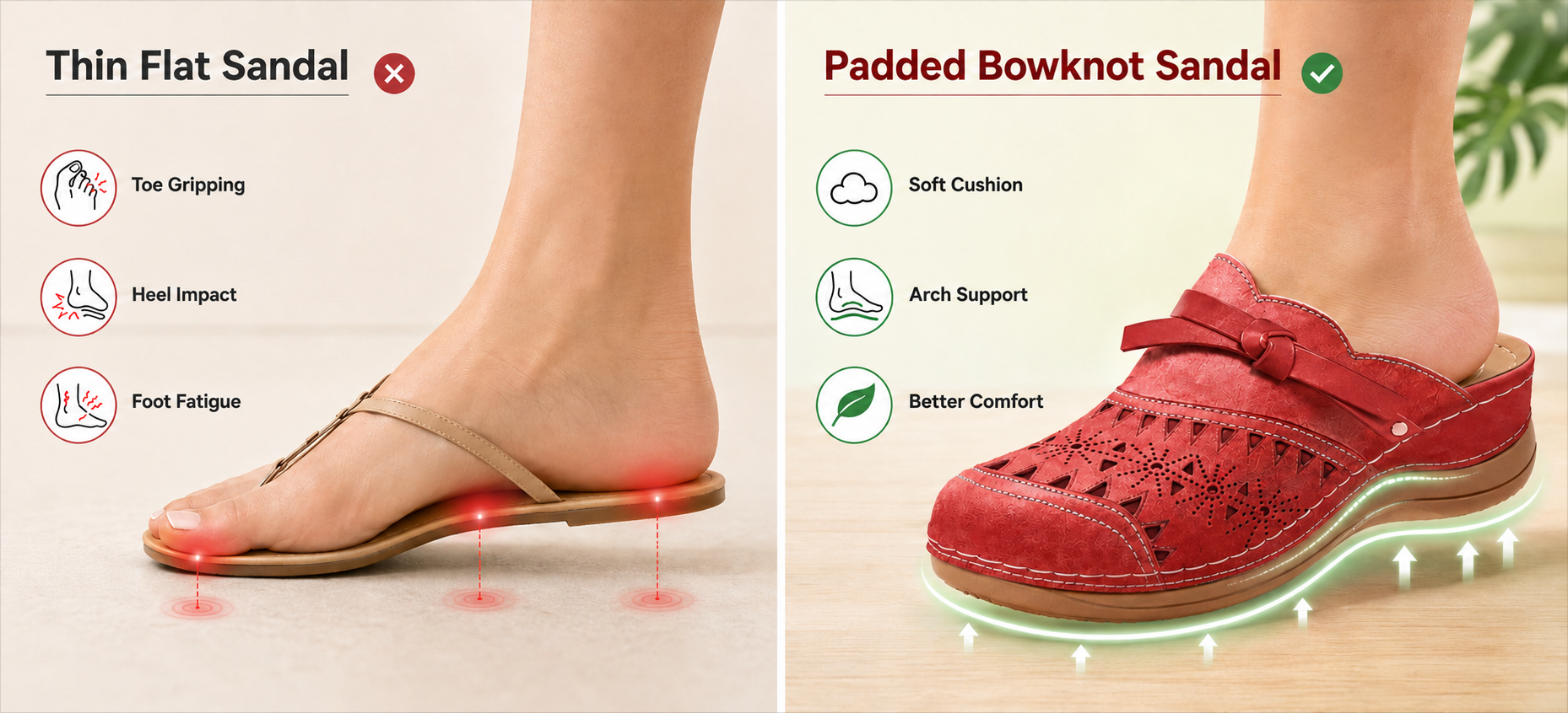 Replace with a lifestyle image of a woman wearing bowknot sandals during errands or shopping