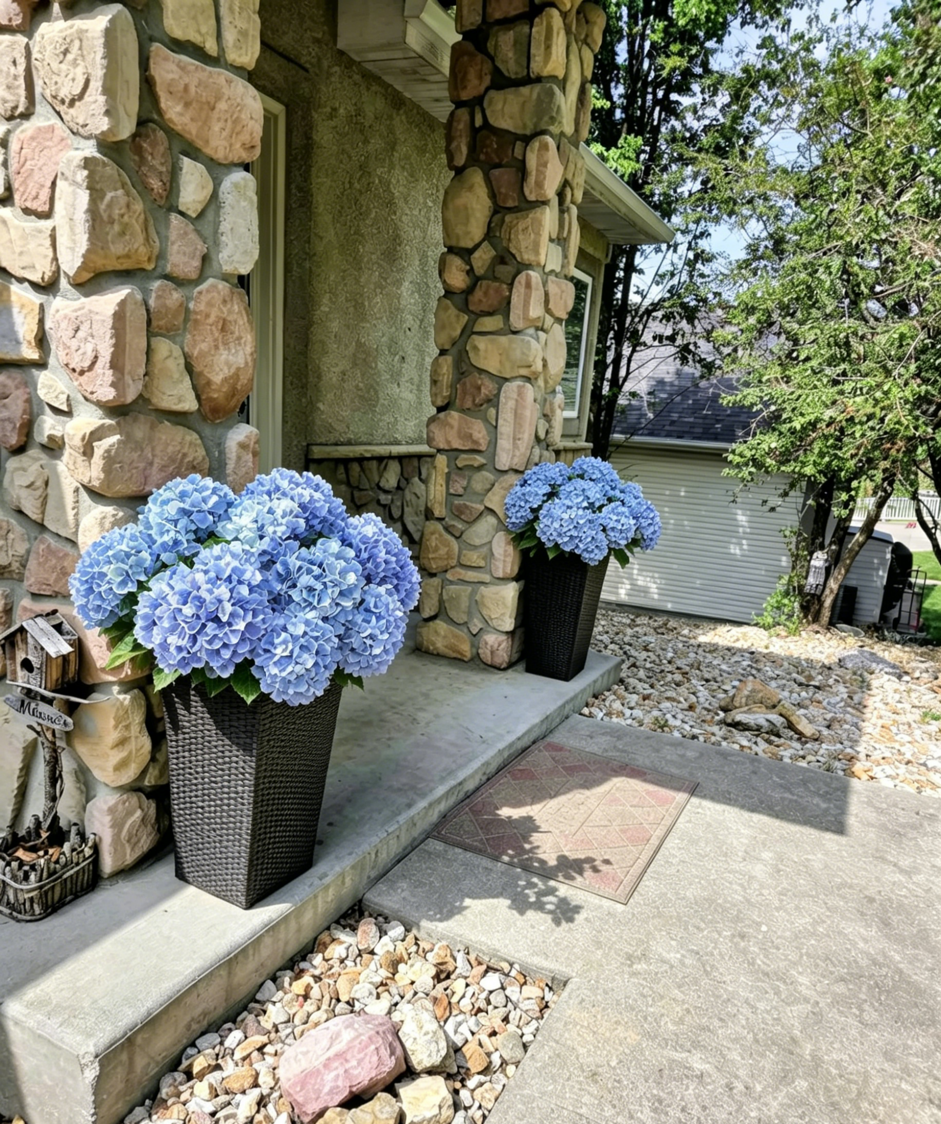 Artificial Outdoor Hydrangea Flowers - UV resistant, Waterproof, Windproof