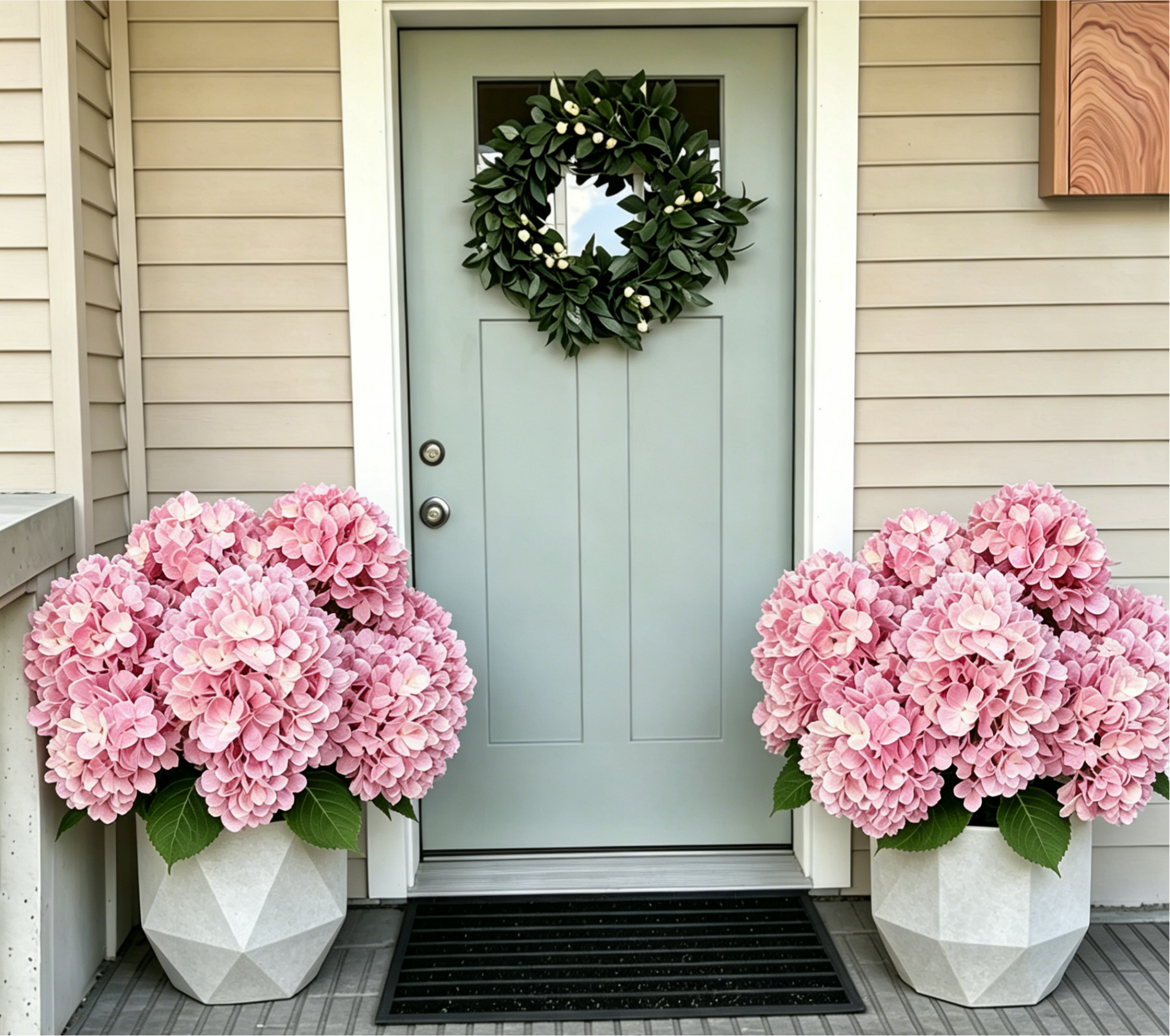 Artificial Outdoor Hydrangea Flowers - UV resistant, Waterproof, Windproof