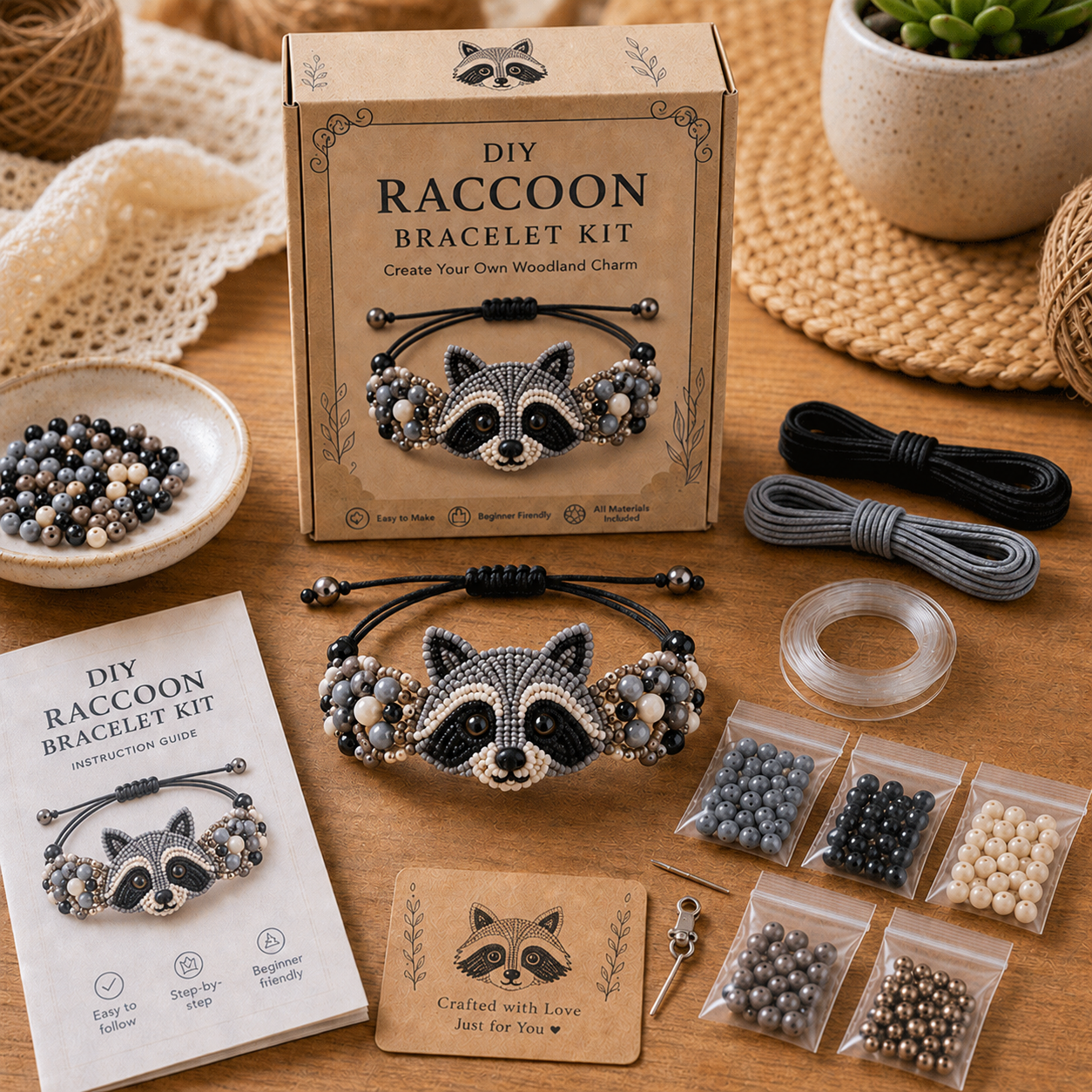 DIY Animal Beaded Bracelet Kit – Make a Cute Bracelet by Hand