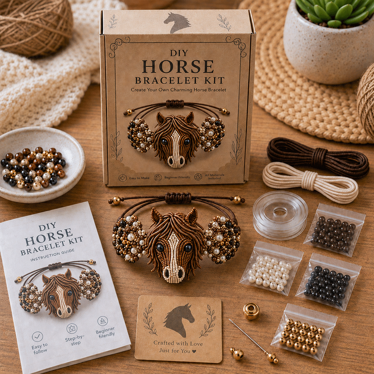 DIY Animal Beaded Bracelet Kit – Make a Cute Bracelet by Hand