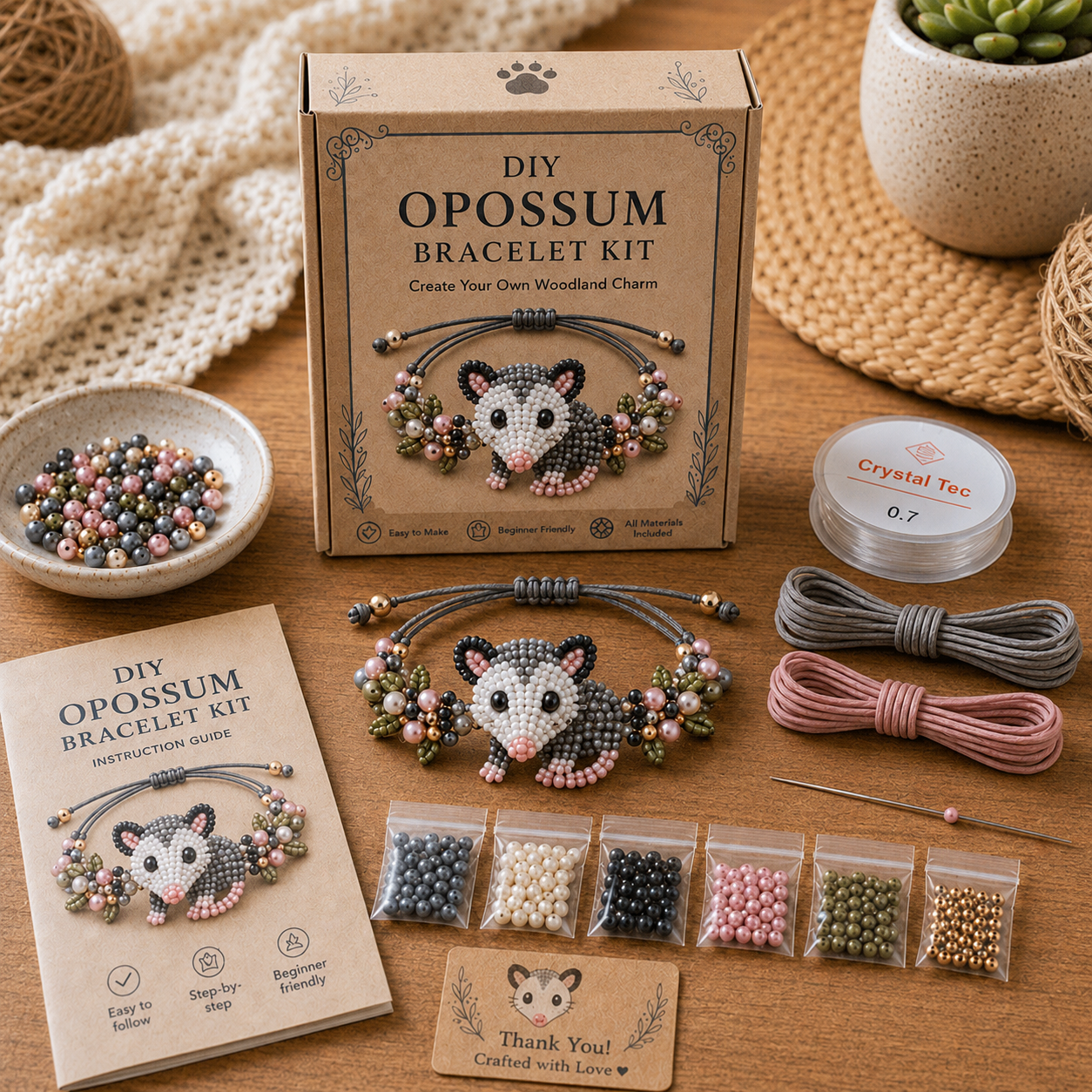 DIY Animal Beaded Bracelet Kit – Make a Cute Bracelet by Hand