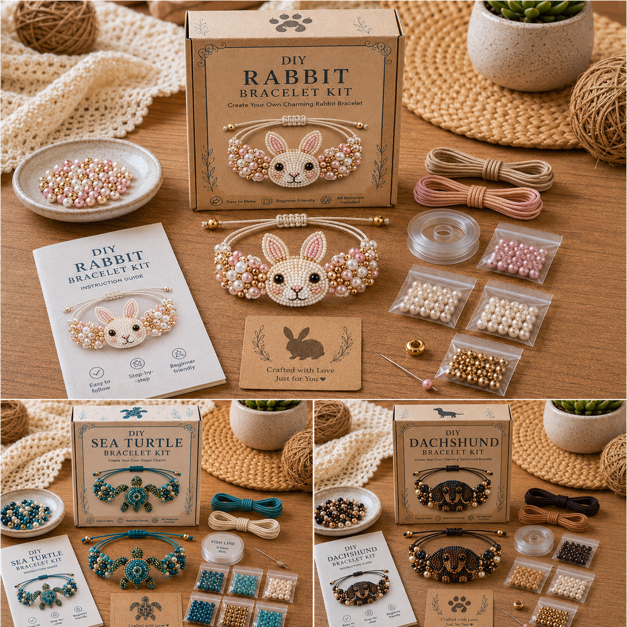 DIY Animal Beaded Bracelet Kit – Make a Cute Bracelet by Hand