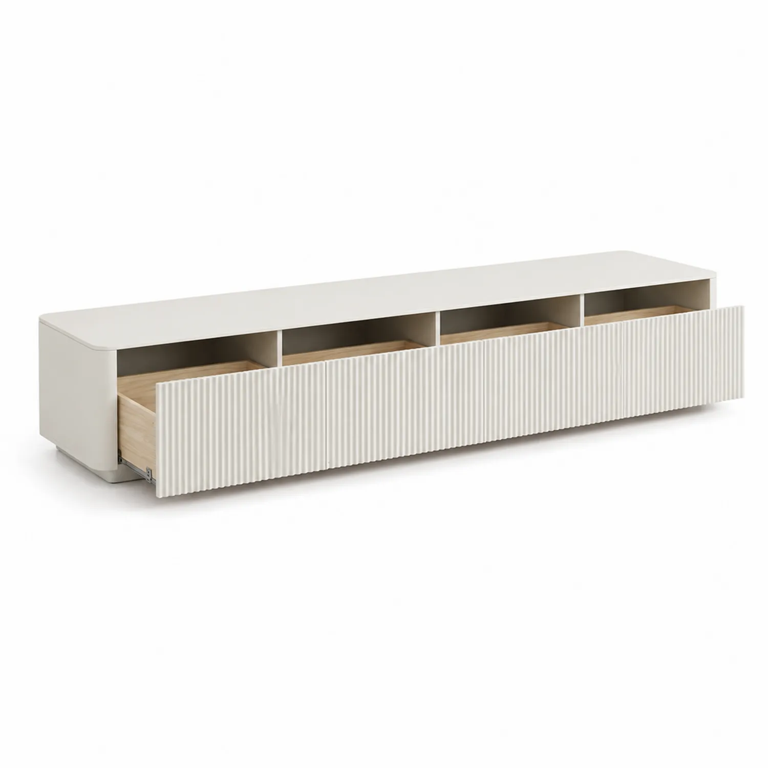 Mobile TV in Legno 180x40x45 cm Crema-elvexium