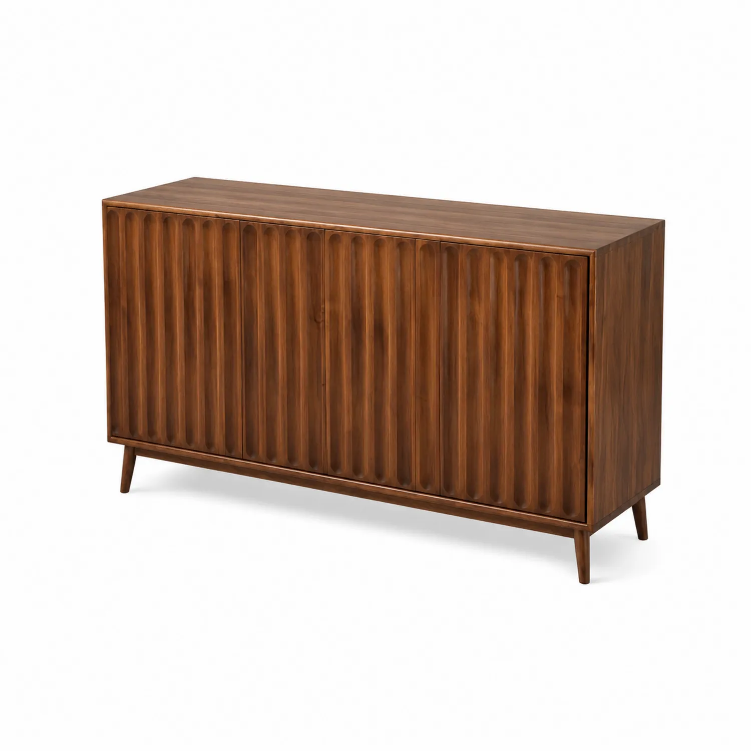 Credenza in legno massello di acacia marrone