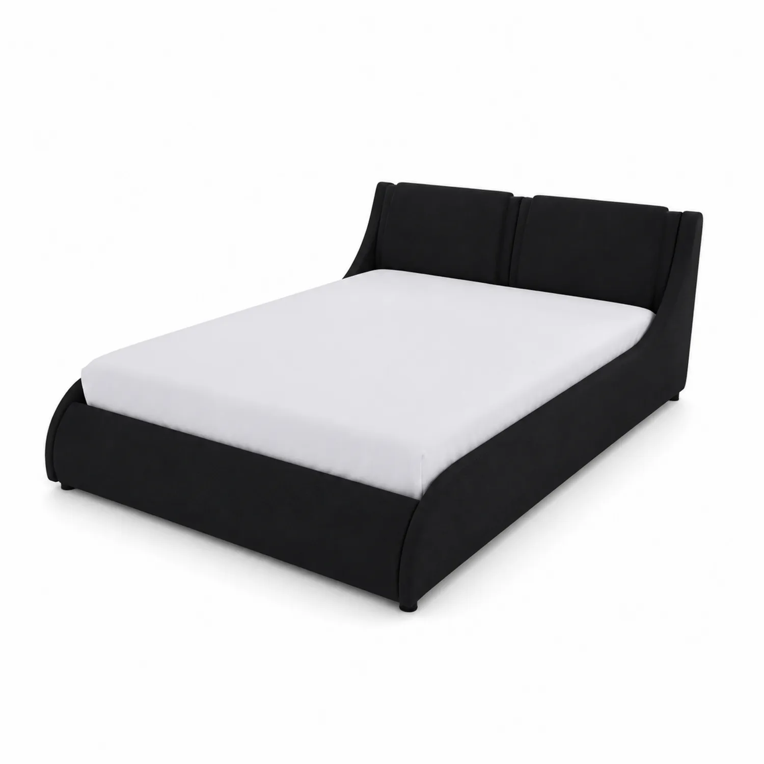 Letto matrimoniale in tessuto, dimensioni 200x160x100 cm