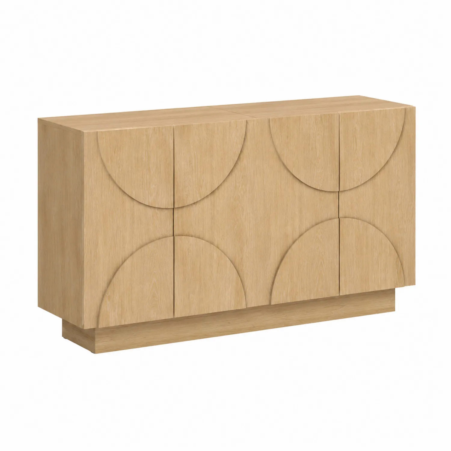 Eichenfurnier Sideboard 150x40x80cm Natur