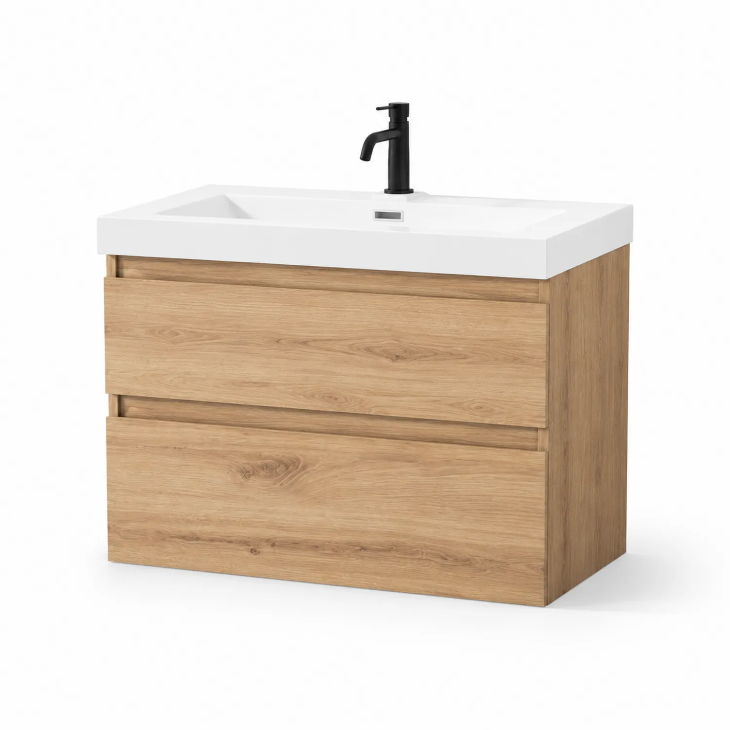 Waschtisch aus MDF mit Keramik Waschbecken 80x50x60cm