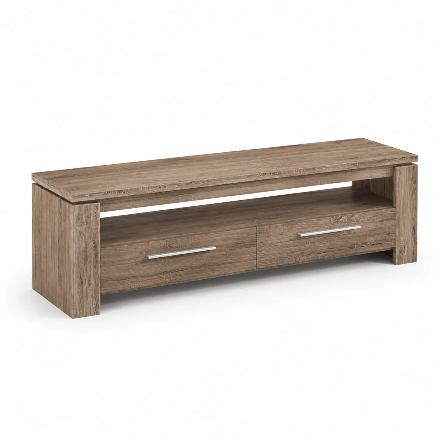TV-Lowboard Holz mit Schubladen 120x40x45 cm Braun