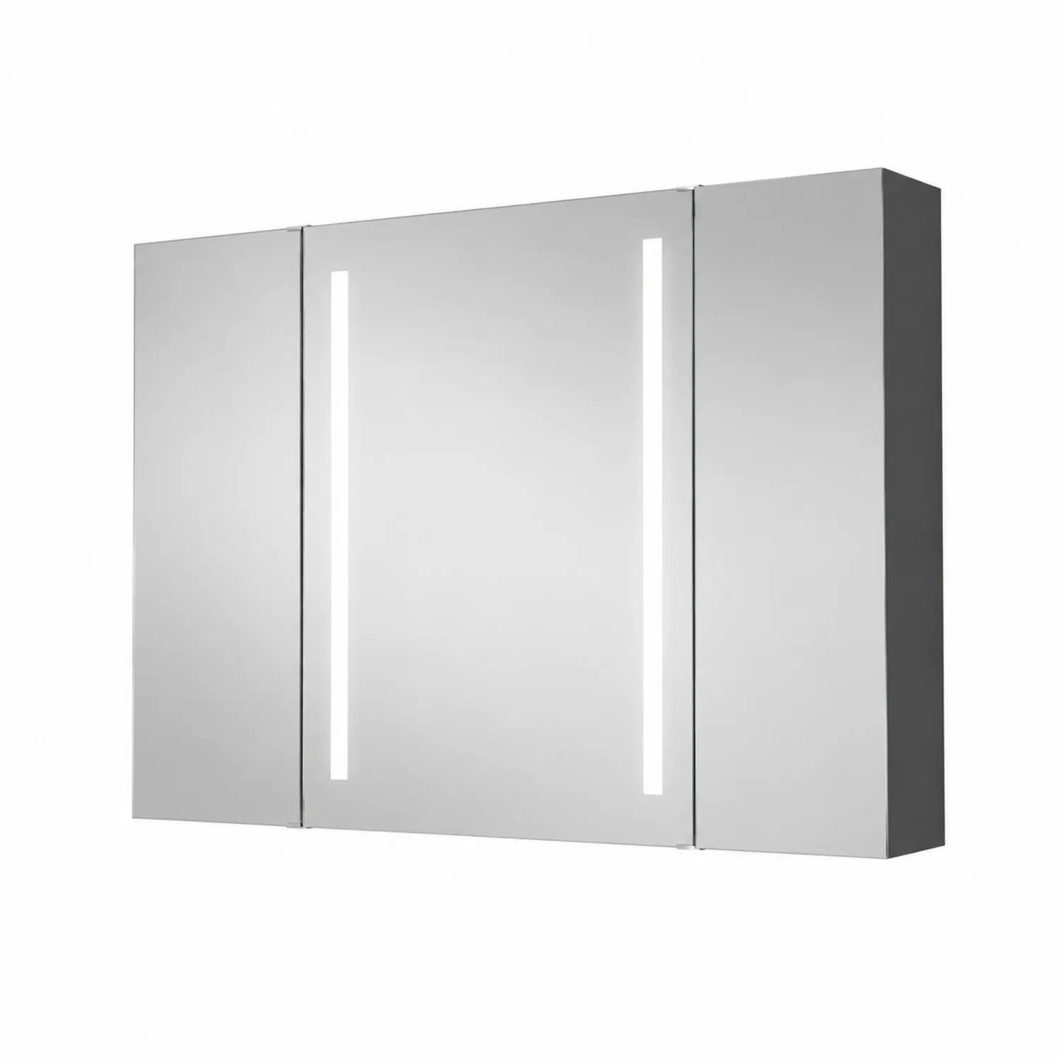 Aluminium Badspiegelschrank mit LED Beleuchtung