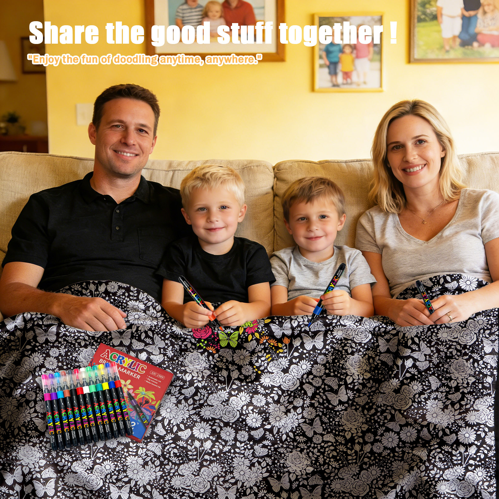 DIY Coloring Blanket-Royamoon