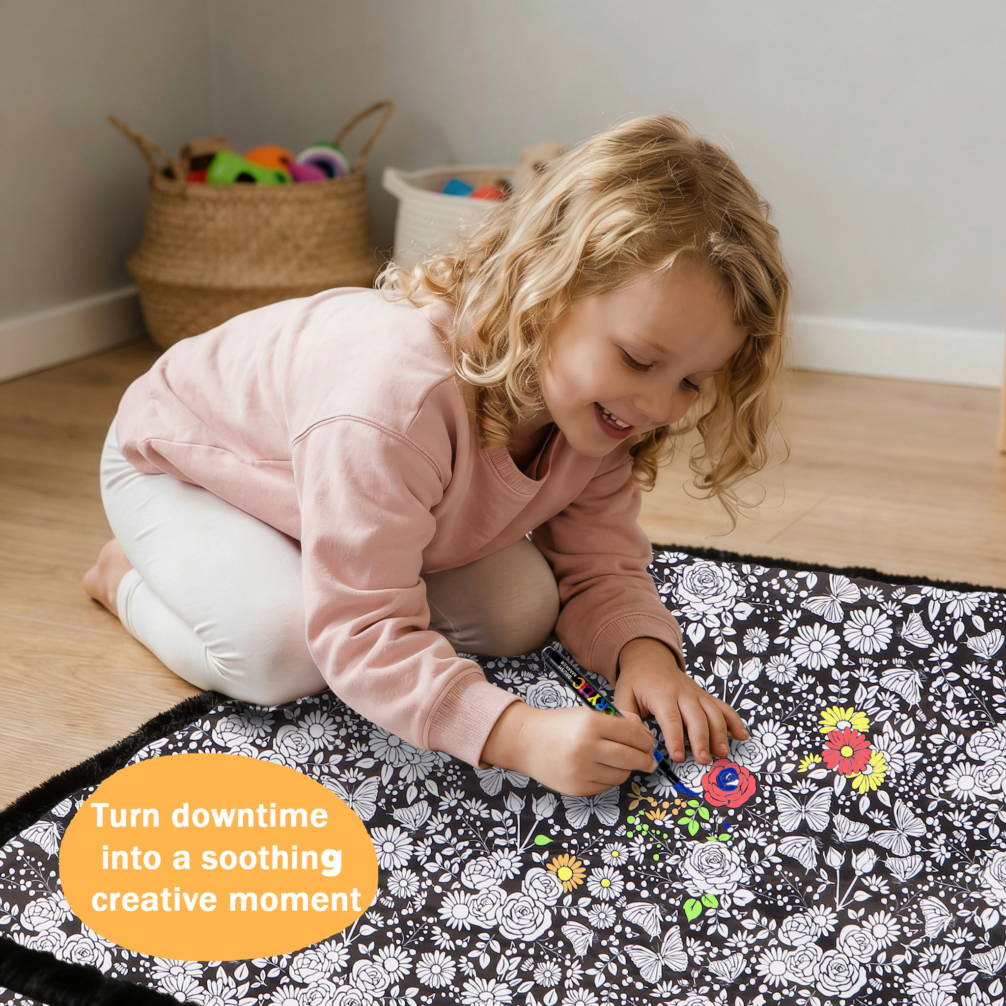 DIY Coloring Blanket-Royamoon