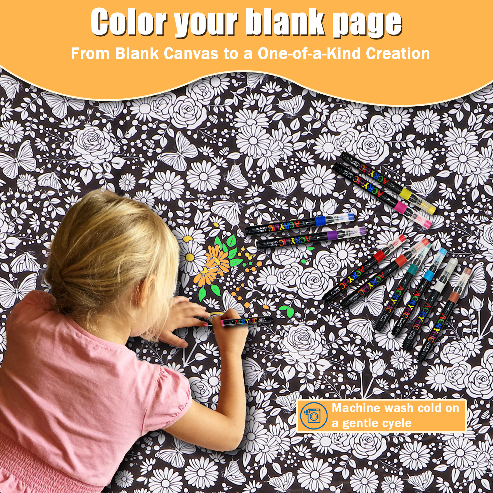 DIY Coloring Blanket-Royamoon